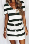 Stripe dress RH139